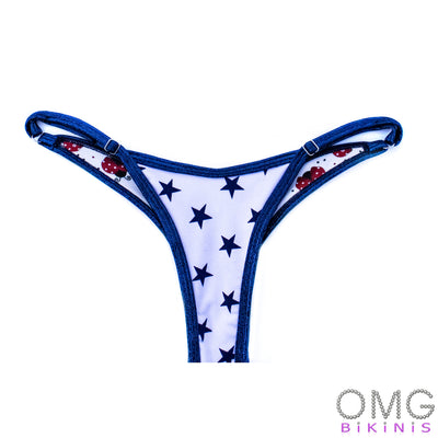 Blue Stars Super Basic Posing Suit / BOTTOMS | Clearance | OMG Bikinis
