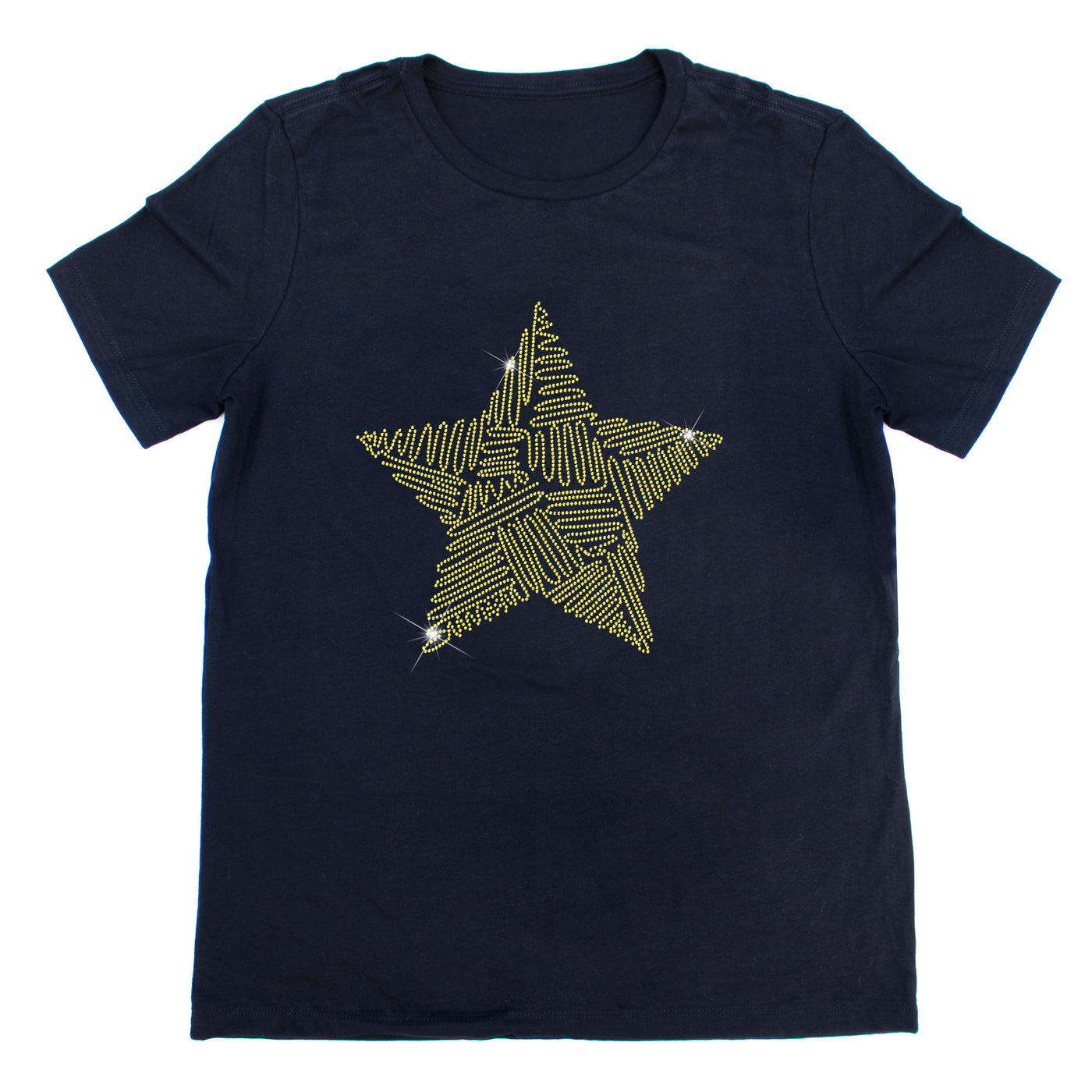 Golden Star Rhinestone T-Shirt | OMG Bikinis