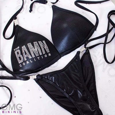 Team Logo Figure Posing Suit | Customized Bikini | NPC/IFBB Practice Suit