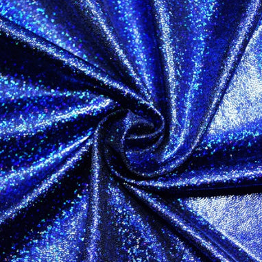 Blue on Black Holo Sands | Fabric Swatches | OMG Bikinis