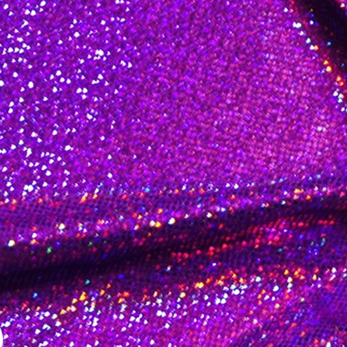 Fuchsia Lavender Holographic Cracked Ice | Fabric Swatches | OMG Bikinis