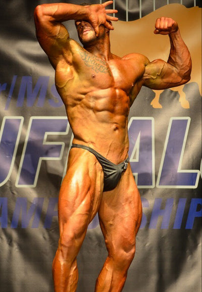 Men's Bodybuilding Posing Suit, Black Camouflage | OMG Bikinis