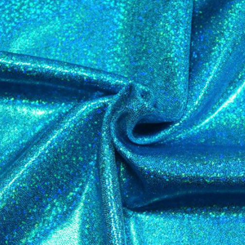 Turquoise Holo Sands | Fabric Swatches | OMG Bikinis