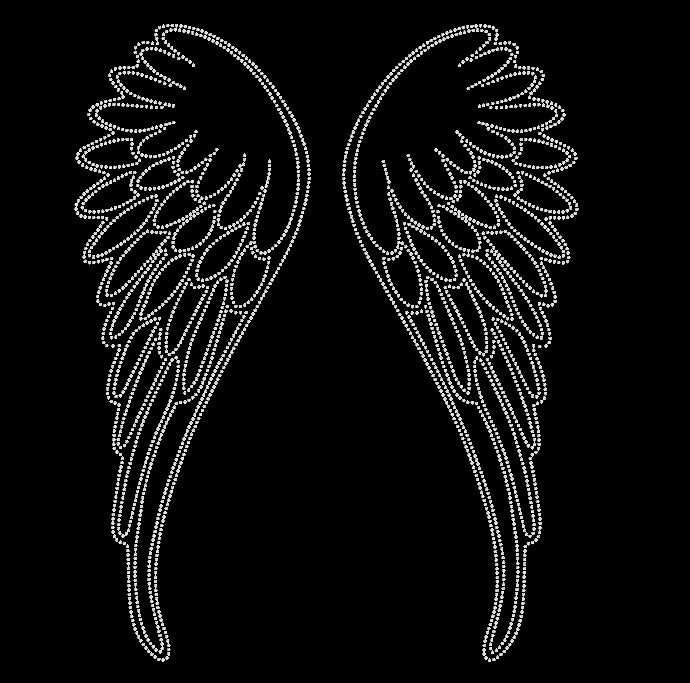 Angel Wings Rhinestone Transfer | OMG Bikinis