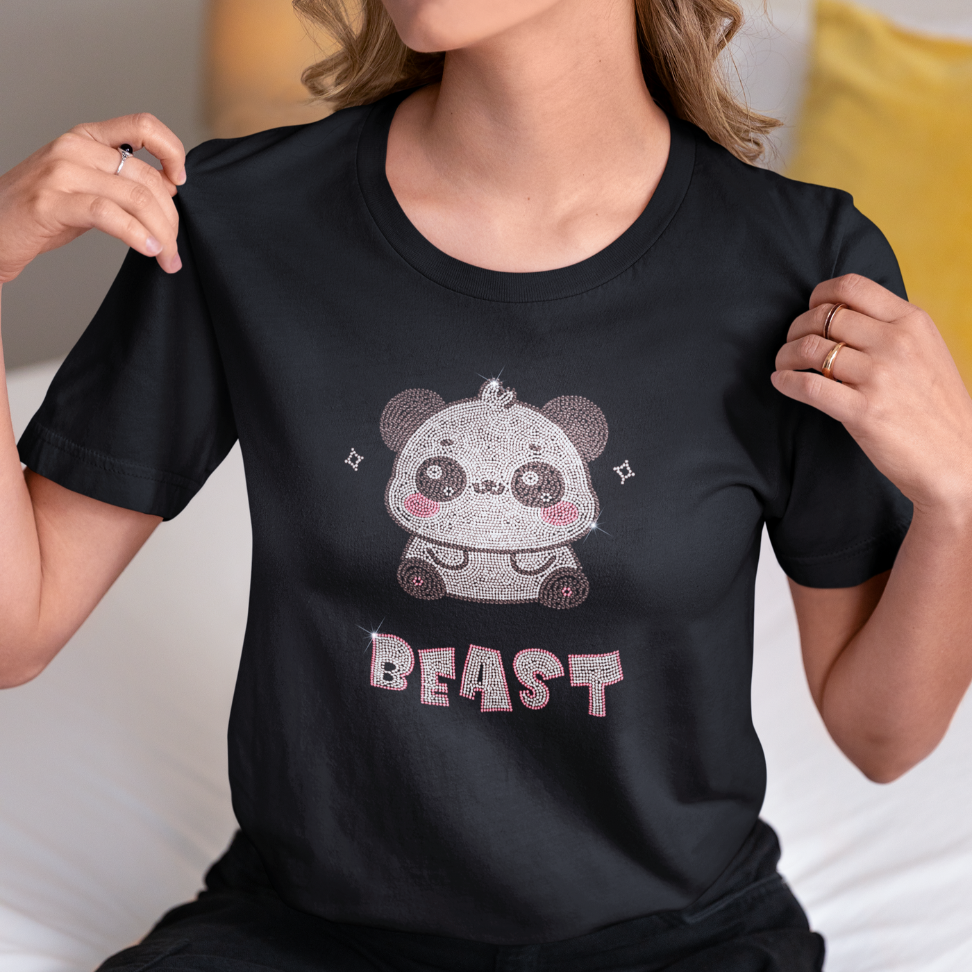 Beast Rhinestone T-Shirt | OMG Bikinis