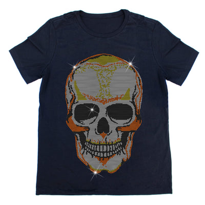 Giant Skull Rhinestone T-Shirt | OMG Bikinis