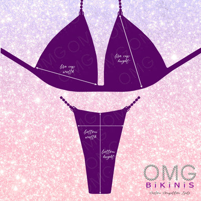 Aqua Blue Competition Bikini S/S | OMG Bikinis Rentals