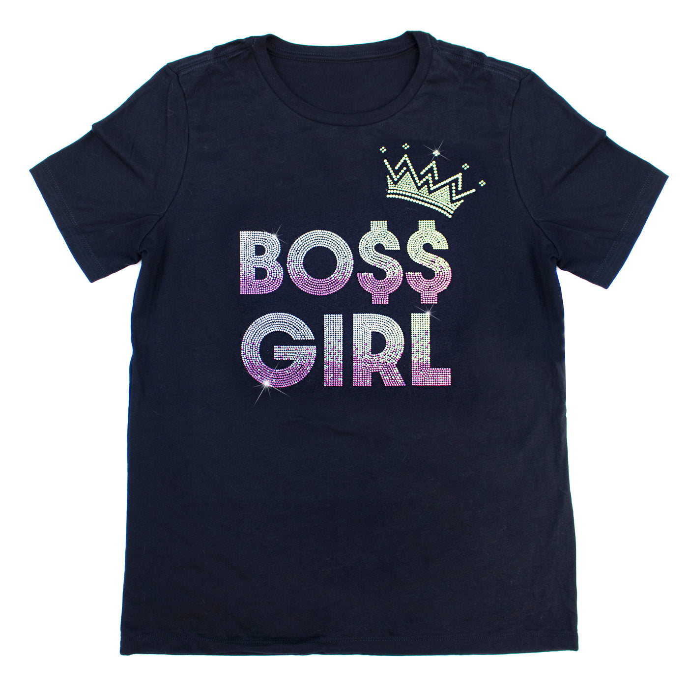 Boss Girl Rhinestone T-Shirt | OMG Bikinis