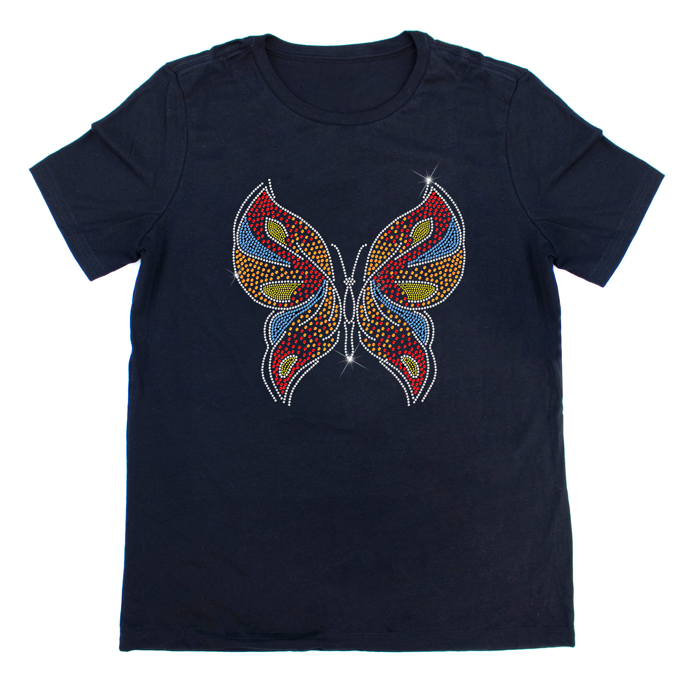 Butterfly Rhinestone T-Shirt | OMG Bikinis