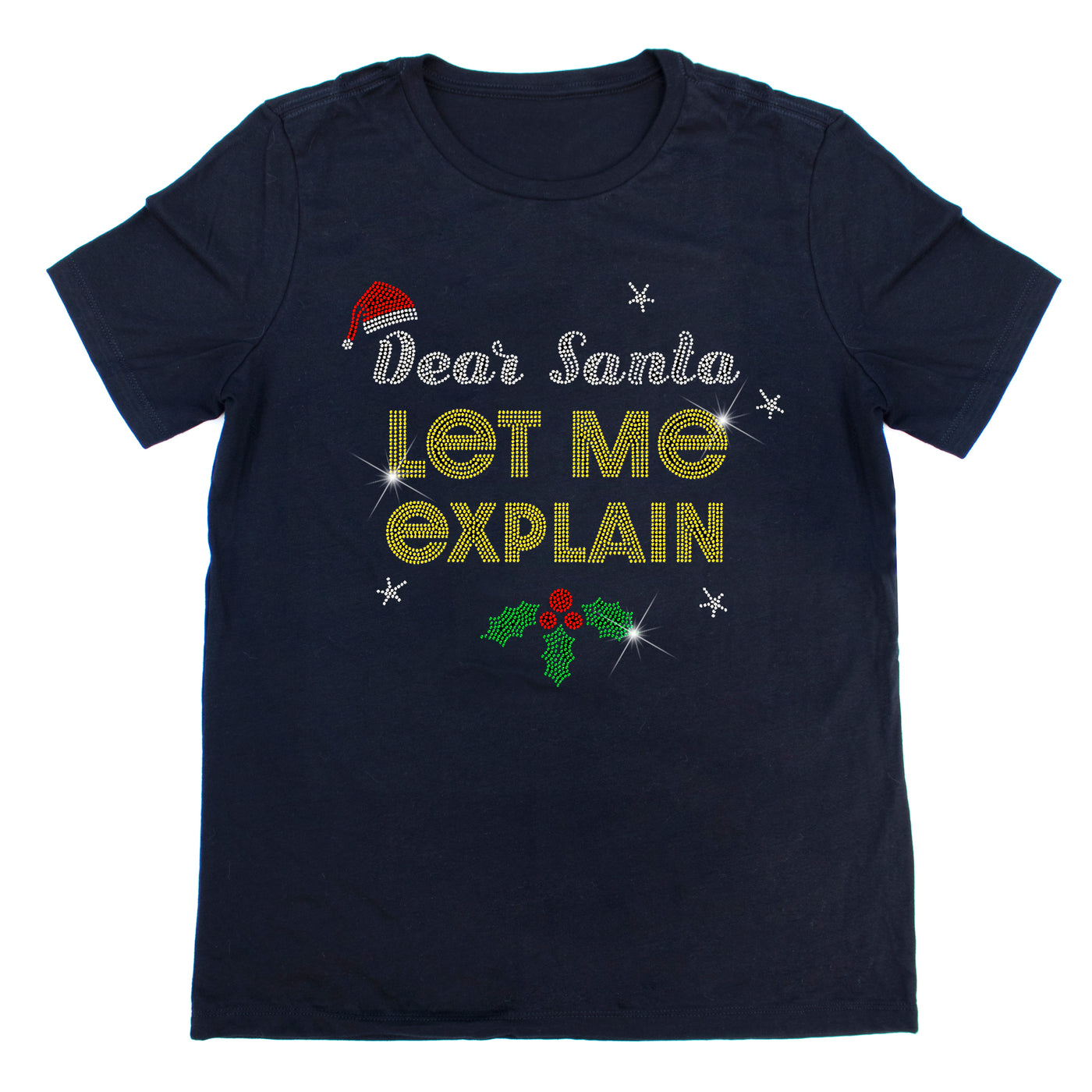 Dear Santa Let Me Explain Rhinestone T-Shirt | OMG Bikinis