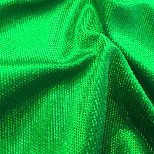 Kelly Green Foiled Velvet | Fabric Swatches | OMG Bikinis