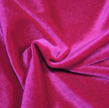 Fuchsia Velvet | Fabric Swatches | OMG Bikinis