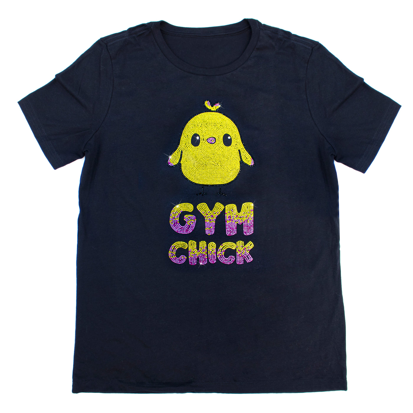 Gym Chick Rhinestone T-Shirt | OMG Bikinis