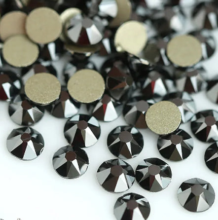 Jet Hematite Rhinestones | OMG Bikinis
