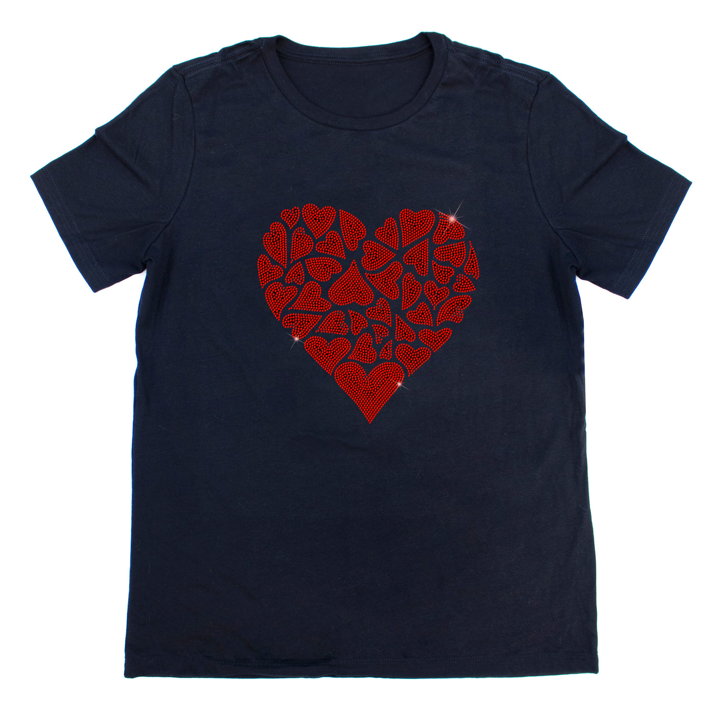 Loving Heart Sparkle Rhinestone T-Shirt | OMG Bikinis