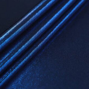 Navy Holographic Pin Dot | Fabric Swatches | OMG Bikinis