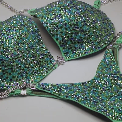 Mermaid Green Competition Bikini | OMG Bikinis