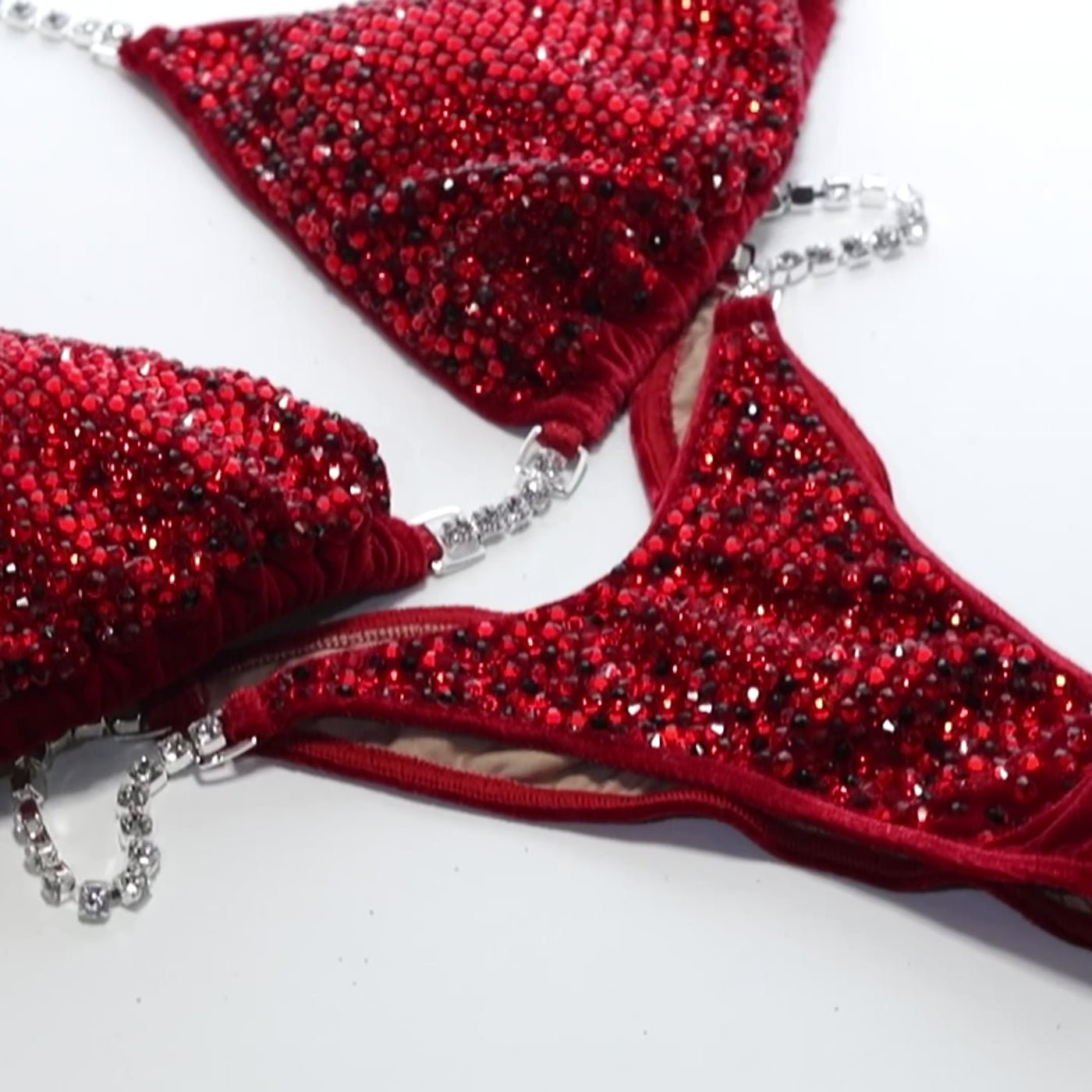 Luscious Red Velvet Competition Bikini | OMG Bikinis