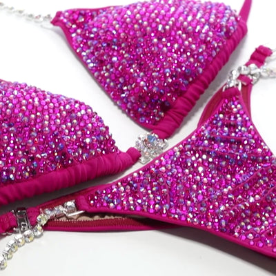 Raspberry Pink Dazzle Competition Bikini | OMG Bikinis