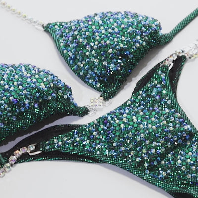 Emerald Green Scatter Competition Bikini | OMG Bikinis