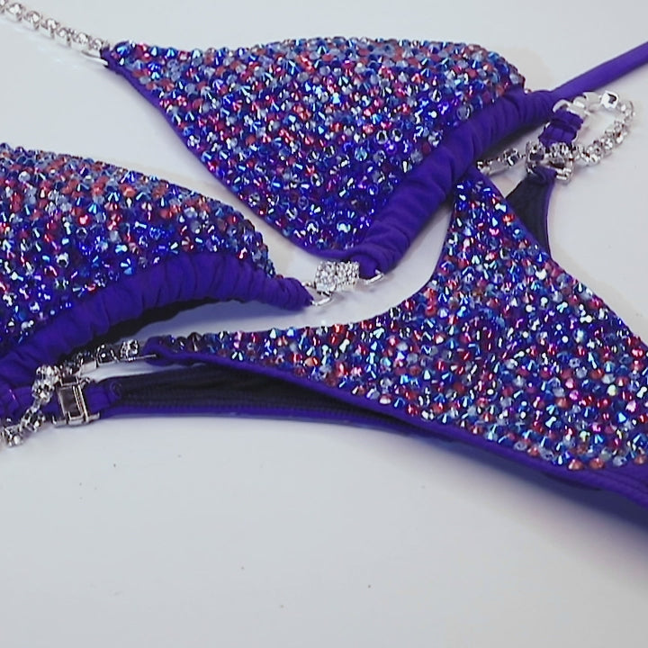Lavender Sparkle Competition Bikini | OMG Bikinis