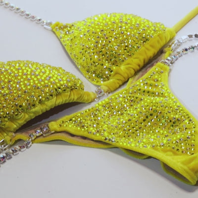 Yellow Burst Competition Bikini | OMG Bikinis