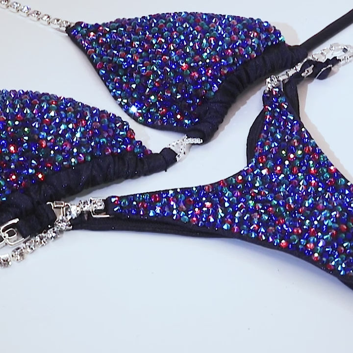 Starry Night Blue Competition Bikini | OMG Bikinis