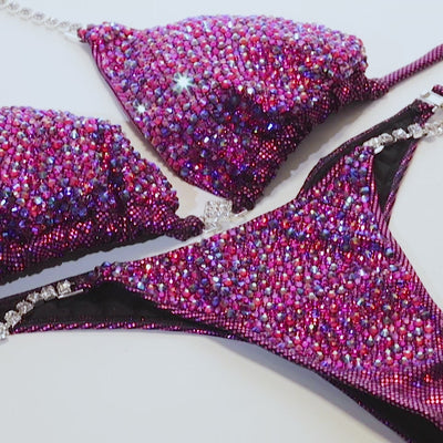 Cranberry Purple Burst Competition Bikini | OMG Bikinis