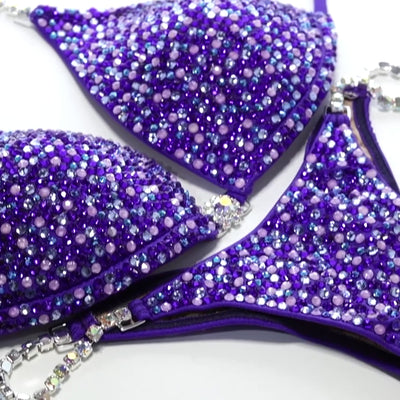 Lavender Purple Matte Competition Bikini | OMG Bikinis