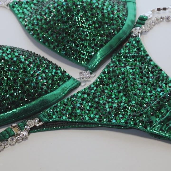 Jet Green Competition Bikini | OMG Bikinis