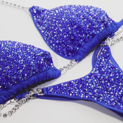 Cobalt Blue Sparkle Competition Bikini | OMG Bikinis