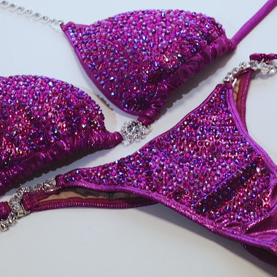 Magenta Sparkle Competition Bikini | OMG Bikinis