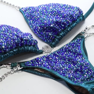 Emerald Blue Competition Bikini | OMG Bikinis