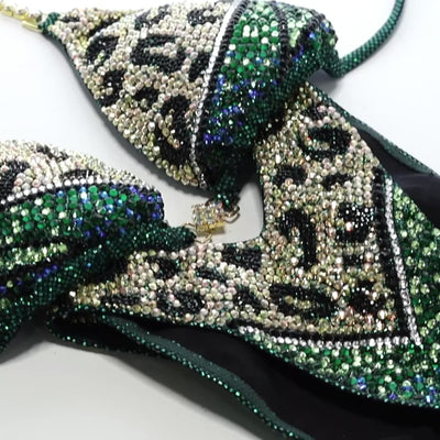 Golden Cheetah Figure/WPD Competition Suit | OMG Bikinis