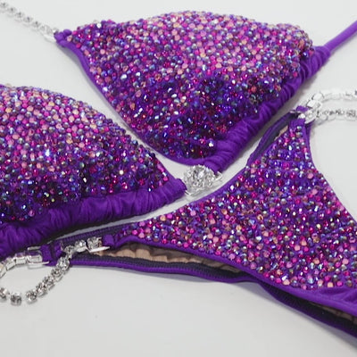 Sparkly Purple Competition Bikini | OMG Bikinis