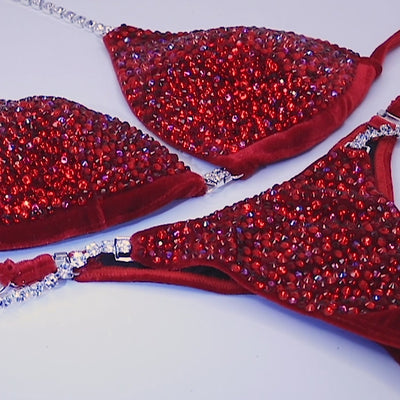 Red Velvet Scatter Competition Bikini | OMG Bikinis