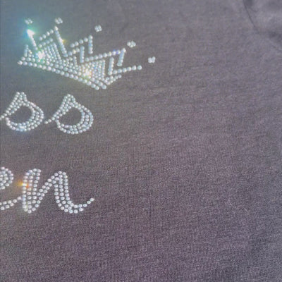 Sass Queen Rhinestone T-Shirt | OMG Bikinis