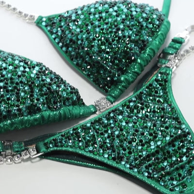 Jet Green Competition Bikini | OMG Bikinis