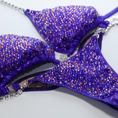 Payton Purple Blue Competition Bikini | OMG Bikinis