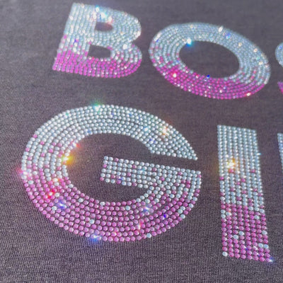 Boss Girl Rhinestone T-Shirt | OMG Bikinis