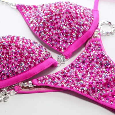 Neon Pink Crush Competition Bikini | OMG Bikinis