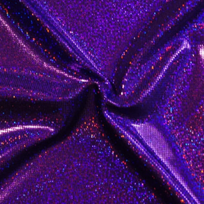 Purple Holographic Cracked Ice | Fabric Swatches | OMG Bikinis