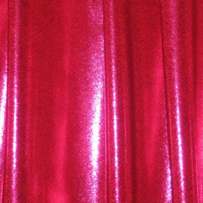 Red Fuchsia Holographic Pin Dot | Fabric Swatches | OMG Bikinis
