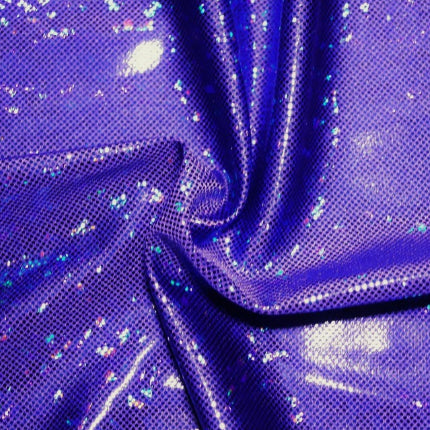 Royal Purple Holographic Cracked Ice | Fabric Swatches | OMG Bikinis