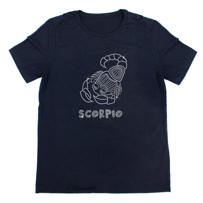 Scorpio Rhinestone Zodiac T-Shirt | OMG Bikinis