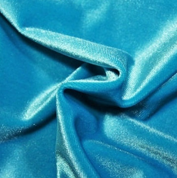 Turquoise Velvet | Fabric Swatches | OMG Bikinis