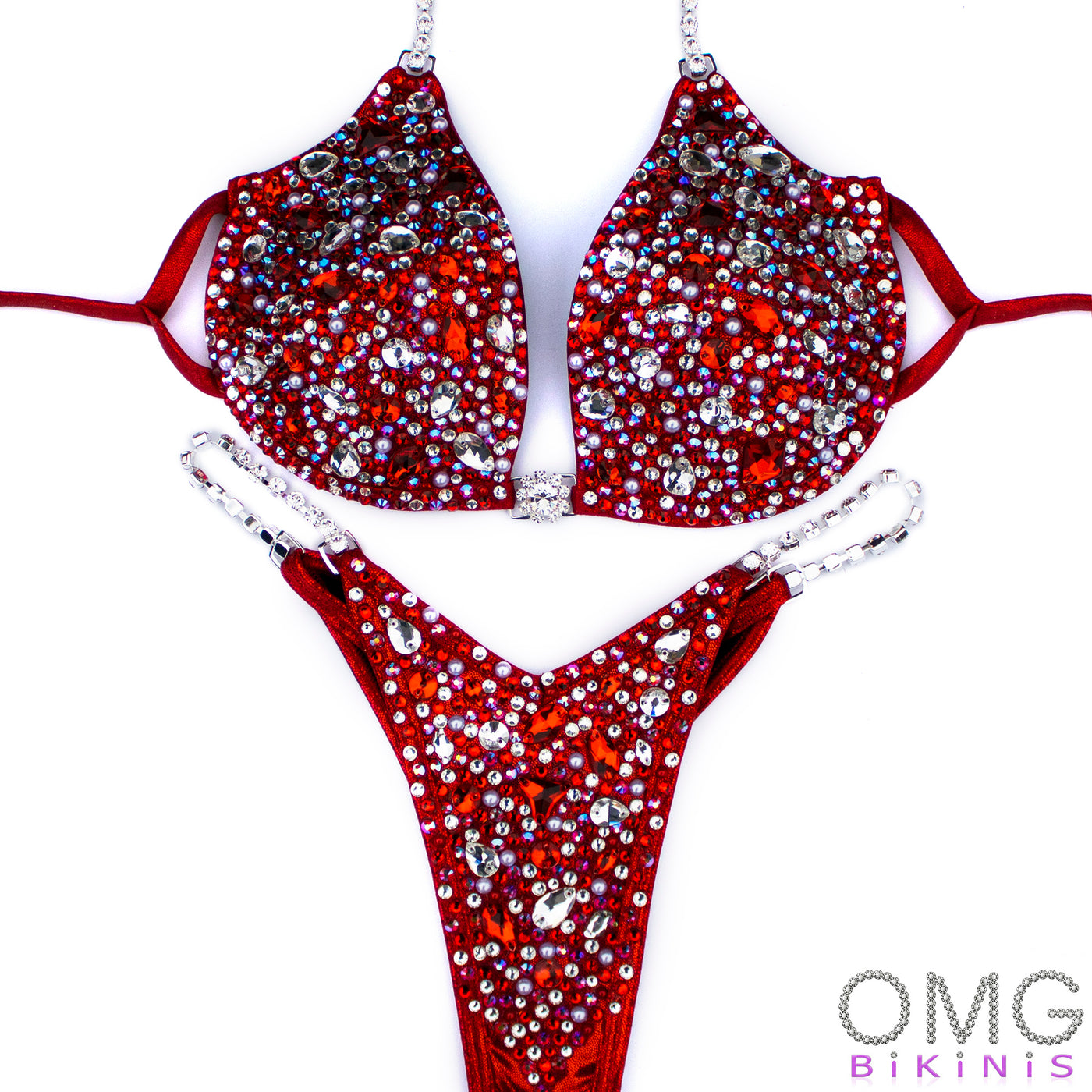Glimmering Garnet Competition Bikini | OMG Bikinis