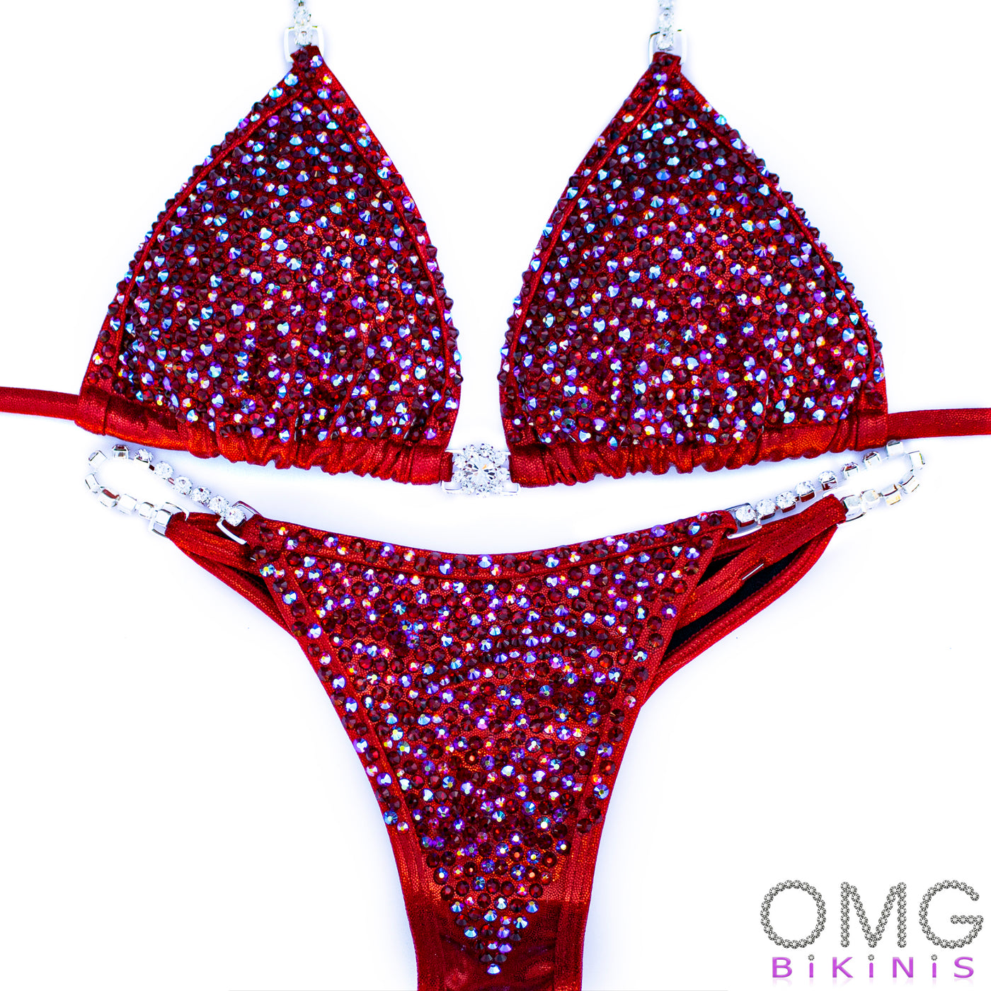 Red Burst Competition Bikini | OMG Bikinis