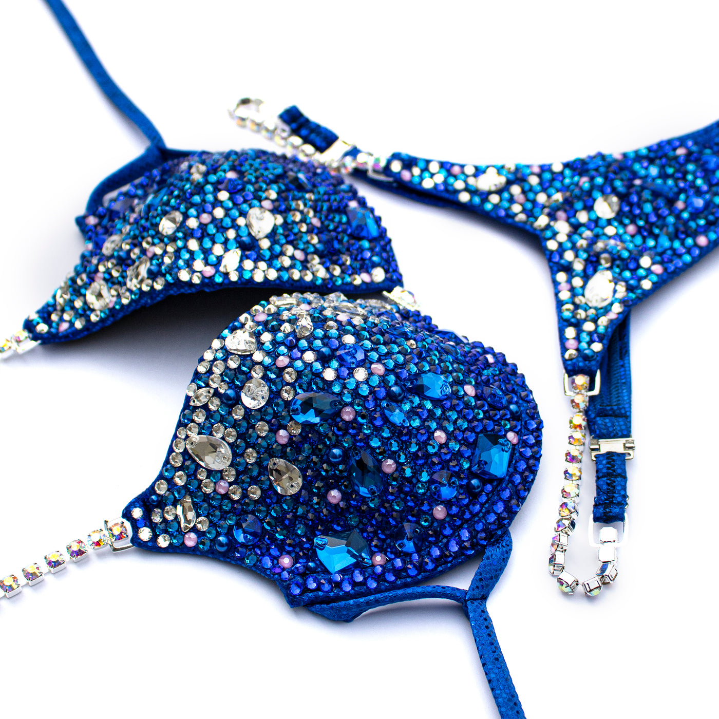Glimmering Sapphire Competition Bikini | OMG Bikinis