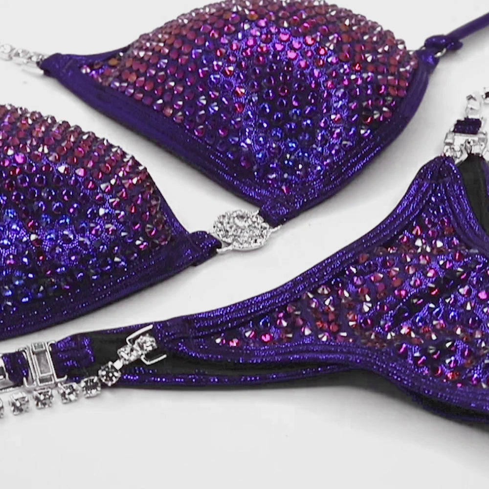 Purple Velvet Competition Bikini | OMG Bikinis
